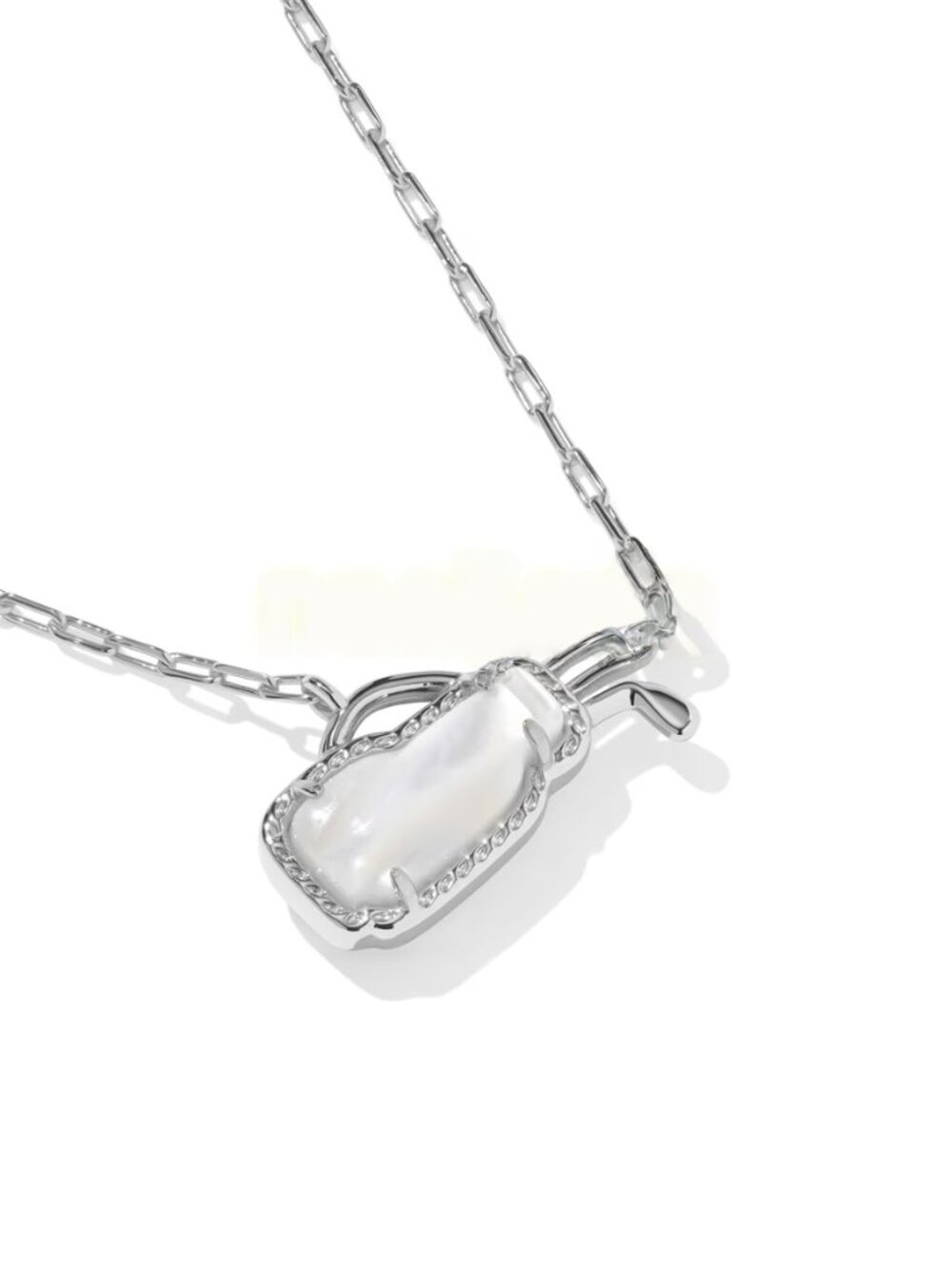 Golf Silver Short Pendant Necklace - Picture 4 of 4